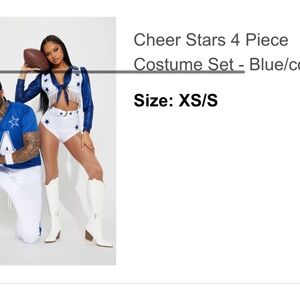 Fashion nova cheerleader costume XS/Small.
